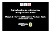 Introduction to microarray analysis and tools · User Access, Roles, Security - - + Barcode Support, Automation - + ++ MIAME Standard Template - + + Publishing to AADM Database -