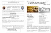 Iglesia Catolica May 7, 2017 Saint Bernadettemyplace.frontier.com/~st_bernadette/bulletins/Bulletin...2005/07/17  · fines de semana son: Jun 23-25 de 2017 Chapel Hill, Carolina del