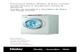 Front Load Clothes Washer & Dryer Combo Combi laveuse à ...pdf.lowes.com/operatingguides/688057397658_oper.pdfThank you for purchasing our Haier product. This easy-to-use manual will