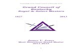 Grand Council of Kentucky · 2020. 2. 24. · 2012 Proceedings of the Grand Council of Kentucky RULES . FOR DISCOVERING THE DIFFERENT MASONIC DATES . 1. To find the date of Ancient