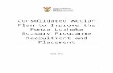 Consolidated Action Plan to Improve Recruitment and ... · Web viewConsolidated Action Plan to Improve the Funza Lushaka Bursary Programme Recruitment and Placement April 2015 1.