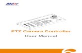 PTZ Camera Controller User Manual...2019/11/25  · The PTZ camera controller and the camera must be on the same network (LAN) segment. UPGRADE RS422 RS232 LAN DC12V T T R R RS485