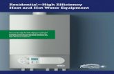 High Efficiency Residential Heating & Cooling · 2020. 9. 8. · Boiler, Hot Water, Gas Fired - Multi Dwelling