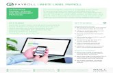 | WHITE LABEL PAYROLL · 2017. 12. 6. · DPA and GDPR-compliant data centres OUTSOURCED PAYROLL SERVICE FOR ACCOUNTANCY PRACTICES For accountants, payroll is probably your most time