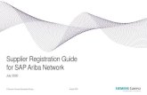 Supplier Registration Guide for SAP Ariba Network...Content overview Step 1: Invitation from Siemens Gamesa Step 2: Sign up with SAP Ariba and create your company account Step 3: Complete