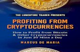 A Beginner’s Guide to Profiting from Cryptocurrencies · 2020. 9. 29. · cryptocurrency can have its own blockchain, although some are shared. How does this work? Imagine I send