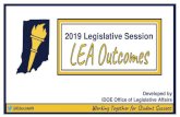Outward - 2019 Legislative Session - Indiana...SEA 2 Black Reflective Tape Schools are required to mount black reflective tape on the sides and bumpers of buses. SEA 29 1. Delivery