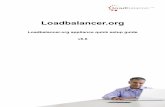 Loadbalancer · 2013. 10. 3. · A load balancer can increase performance by allowing you to utilize several commodity servers to handle the workload of one application. Reliability