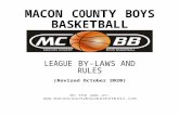 Microsoft Word - MCBB Bylaws - 2015 · Web viewTEAMS − Parent Requests 5 COACHES & ASSISTANT COACHES 6 TRYOUTS 6 MCBB ANNUAL DRAFT PROCEDURES 7 EQUIPMENT 8 GAME UNIFORMS 8 RULES