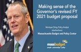 Making sense of the Governor’s revised FY 2021 budget proposal · 10/21/2020  · Making sense of the Governor’s revised FY 2021 budget proposal Monique Ching, Policy Analyst