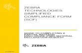 ZEBRA TECHNOLOGIES SIMPLIFIED COMPLIANCE FORM ......Page 6 of 11 Simplified Compliance Form (SCF) -Guide to Completing a Partial Material Disclosure MD Request 8 - How to Populate