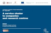 1st Clusters to Clusters Virtual Matchmaking 21st July 2017 ......A service cluster to companies and research centres 1st Clusters to Clusters Virtual Matchmaking 21st July 2017 MESAP