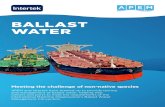 BALLAST WATER - APEM 2018. 2. 4.آ  BALLAST WATER APEM and Intertek have teamed up to provide testing