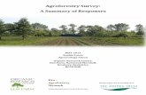 Agroforestry Survey: A Summary of Responses · 2011. 7. 13. · The survey was a voluntary online survey, therefore the assumption is that landowners that took part would have had