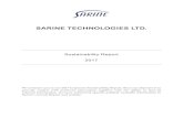 SARINE TECHNOLOGIES LTD....Sarine's Annual Report for 2017.) As this is Sarine’s initial sustainability report, we have included a full presentation of our services and product lines