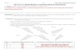M1-T1-L1: Rigid Motion Transformations Homework · 2019. 9. 10. · M1-T1-L3 HW: Translations on Coordinate Plane . REMEMBER: A translation slides a figure along a line a given distance