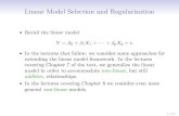 Linear Model Selection and Regularizationhastie/MOOC-Slides/model_selection.pdf · Linear Model Selection and Regularization Recall the linear model Y = 0 + 1X 1 + + pX p+ : In the
