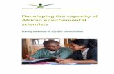 Developing the capacity of African environmental scientists...Developing the research capacity of African environmental scientists 7 Looking to the future The TBA is clearly making