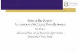 State of the Streets: Evidence on Reducing Homelessness · 2020. 3. 9. · •1.42 million end up in a shelter (HMIS un-dublicatedcounts) •Systematic undercount of children •PIT