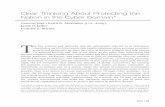 Clear Thinking About Protecting the Nation in the Cyber Domain*...CLEAR THINKING ABOUT PROTECTING THE NATION IN THE CYBER DOMAIN CDR_V2N1_2017.indd 30 3/9/17 10:41 PM 2017 | 31 In