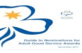 Guide to Nominations for Adult Good Service Awards · 2017. 11. 1. · page 2 Guide to Nominations for Adult Good Service Awards November2017 Adult Good Service Awards and Membership