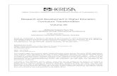 Research and Development in Higher Education: Curriculum … · Research and Development in Higher Education: Curriculum Transformation Volume 40 Refereed papers from the 40th HERDSA