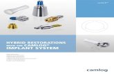 HYBRID RESTORATIONS CAMLOG IMPLANT SYSTEM...dental implants and abutments should only be used by dentists, physicians, surgeons and dental technicians who have been trained in using