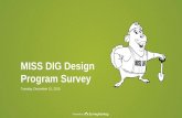 MISS DIG Design Program Survey...Q17: How would you rate the overall value of the MISS DIG Design Ticket process? Answered: 87 Skipped: 28 Very valuable 5 4 3 2 Very poor 1 Very valuable