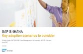 SAP S/4HANA Key adoption scenarios to consider...CUSTOMER SAP S/4HANA Key adoption scenarios to consider Christian Vogler, SAP S/4HANA Product Management & Co-Innovation, SAP SE –Germany