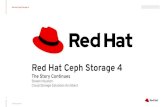 Red Hat Ceph Storage 4...Why Red Hat for your Ceph storage needs Red Hat Ceph Storage 4 5 The Story Continues Red Hat is a leader and trusted advisor in the open source space. We …