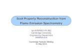 Soot Property Reconstruction from Flame Emission …...Ethylene-Air Diffusion Flame Flame Emission Spectroscopy Measurements Measured parameter: Line-of-sight Emission spectra Burner