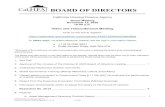 BOARD OF DIRECTORS · 2020. 11. 12. · BOARD OF DIRECTORS. California Housing Finance Agency Board of Directors Meeting Agenda 11-12-20 (OVER) California Housing Finance Agency .