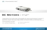 DC Motors · 2020. 11. 9. · DC Motors DC Motors Ø 27.5 - 52mm 0.7 - 198W. Copright Transmotec inotransmoteccom S 1-339-234-9200 TRANSMOTEC EU: 46 8 792 35 30 TABLE OF CONTENTS