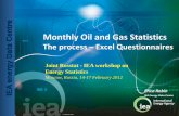 Monthly Oil and Gas Statistics - Microsoft · 2019. 11. 27. · Monthly Oil and Gas Statistics The process – Excel Questionnaires Erica Robin IEA Energy Data Centre e nergy D Centre