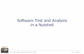 Software Test and Analysis in a Nutshell · 2017. 1. 17. · (c) 2007 Mauro Pezzè & Michal Young Ch 1, slide 1 Software Test and Analysis in a Nutshell