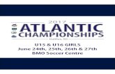 CHAMPIONSHIPS - Soccer Nova Scotia...Welcome from Soccer Nova Scotia Soccer Nova Scotia is proud to host the 2017 U15 & U16 Girls Atlantic Championships featuring Atlantic Canada’s