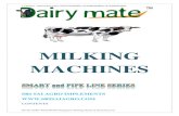 MILKING MACHINES...SRI SAI AGRO IMPLEMENTS Bangalore Milking Machine Manufacturer Cluster Specification Pulsator: 60:40 Ratios Milk PIPE LINEr: 24 mm Silicon Food Grade Claw Size: