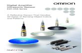 Digital Amplifier Ultrasonic Sensor E4C-UDA Datasheet · 2020. 8. 24. · E4C-UDA Series Digital Amplifier Ultrasonic Sensor A Reflective Sensor That Handles All Types of Sensing