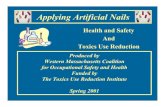 Applying Artificial Nails - P2 InfoHouse• Nails can be extended by applying plastic nail tips of varying lengths to the natural nail plate using a glue. • Acrylics, gels, or wraps