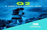 Q2 - Nordic Semiconductor · q2 and h1 2020 review Revenues amounted to USD 88.5 million in the second quarter 2020 and USD 158.7 million for the first half year, corresponding to