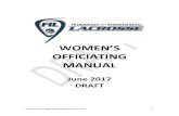 WOMENS · 2019. 12. 23. · FIL Women’s Officiating Manual June 2017 3 INTRODUCTION This FIL Womens Officiating Manual is written to assist official from all FIL member countries