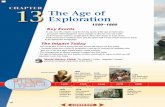 The Age of Exploration · 2020. 8. 26. · The Age of Exploration 1500–1800 Key Events As you read this chapter, look for the key events of the Age of Exploration. • Europeans