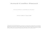 Armed Conflict Dataset · 2020. 5. 27. · Armed Conflict Dataset Version History and Known Errata 1 Version 4-2008, 27 August 2008 1 This document was originally prepared in connection