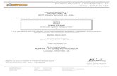 36112 - PIAVE S3 SRC36112 Article: PIAVE S3 SRC EN ISO 20345:2011 EC Type Examination Certificate Under certificate no: LEC FI00370295 By the notified body: INTERTEK - ITS Testing