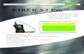An instrument for analysing and trending VIBER X2 Pro · 2017. 9. 19. · VIBER X2 Pro ™ An instrument for ... • Pc-software for Trend View • Up to 100 measurement can be saved.