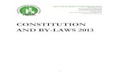 CONSTITUTION AND BY-LAWS 2013 - Institute of Quantity … · 2.01 “The Institute” means the Institute of Quantity Surveyors of Kenya (IQSK) 2.02 “Branch” means a Branch of