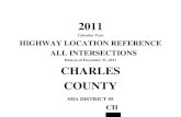Crystal Reports ActiveX Designer - 6A95 - Maryland.gov ... Charles_HLR_web.pdfCalendar Year HIGHWAY LOCATION REFERENCE ALL INTERSECTIONS Data as of December 31, 2011 CHARLES COUNTY