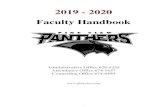 2019 - 2020 Faculty Handbook...1 2019 - 2020 Faculty Handbook Administrative Office 628-5255 Attendance Office 674-1637 Counseling Office 674-6499