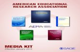AMERICAN EDUCATIONAL RESEARCH ASSOCIATION...ADVERTISING OPPORTUNITIES WITH AMERICAN EDUCATIONAL RESEARCH ASSOCIATION All Advertising subject to AERA approval. AERJ 2015 DEADLINES 12/8/14