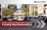 Iowa’s Clean Air Attainment Program Funding Recommendation 2020 ICAAP Fun… · Iowa’s Clean Air Attainment Program 3 •Vehicle traffic flow improvements (25 points) •Vehicle